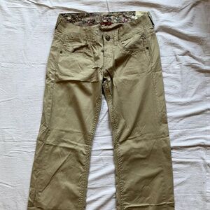 Original Replay “Baggy” beige colour pants  sz 28/34 NWT